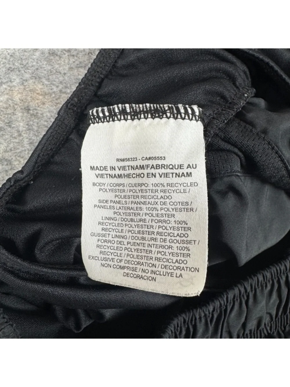 Nike Women's Black Athletic Running Shorts with White Swoosh